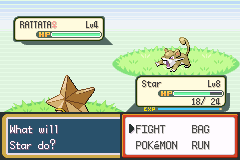 My first shiny encounter early on in my 2nd Fire Red Omega playthrough