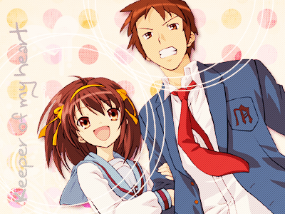 My Haruhi Suzumiya Banner. This was the second matching theme banner made by Kimi.