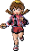 My little sister in pokemon trainer form