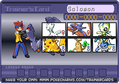 My Pokémon XD Gale of Darkness Trainer card