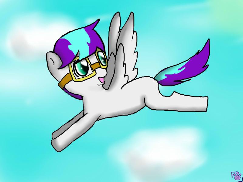 My Pony OC Snow Berry Blitz's dream...she actually can't fly ;-;