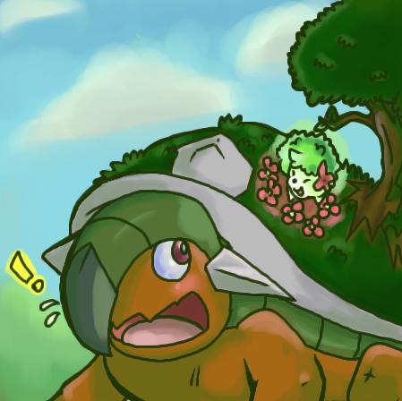 My profile picture. It makes the normally badass Torterra look huggably cute. (Sounds oddly flamboyant of me to say that. o.O)