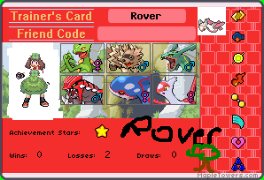 My Sapphire Trainer Card