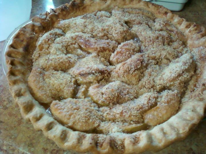 My traditional Thanksgiving Apple Crumb Pie that I make. Homemade, of course.