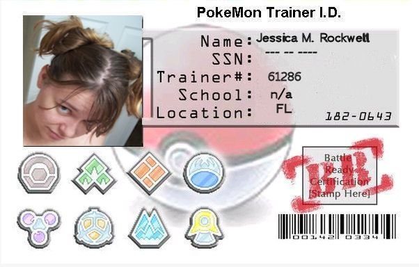 My trainer card haha