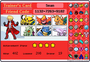 My trainer card