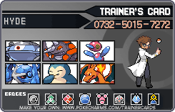 My Trainer Card
