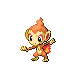 my very close to the original chimchar sprite i just edited his left arm