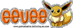 Myspace Eevee Glitter Graphic