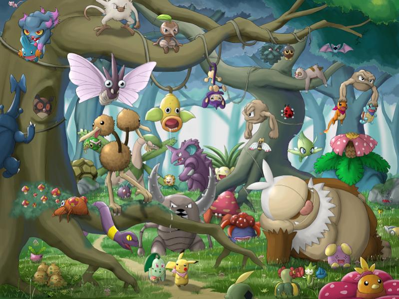 Mystery Dungeon busy forest