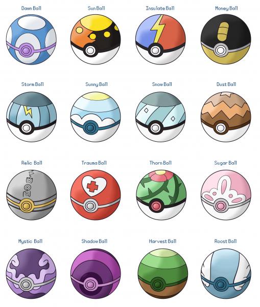 New pokeballs