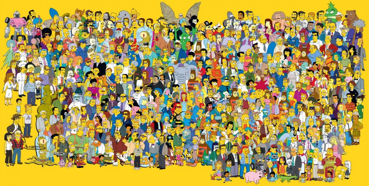 new simpsons poster large