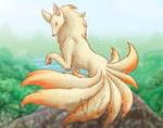 Ninetails on Cliff
