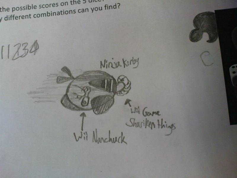 Ninja Kirby. Maths is fun.