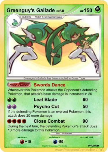 (No 47568 Greenguy apos s Gallade)