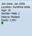 Noticed my post count reached my birth year. :O