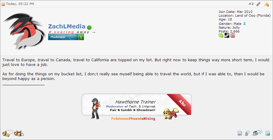 Oh gosh... 2,666 posts
