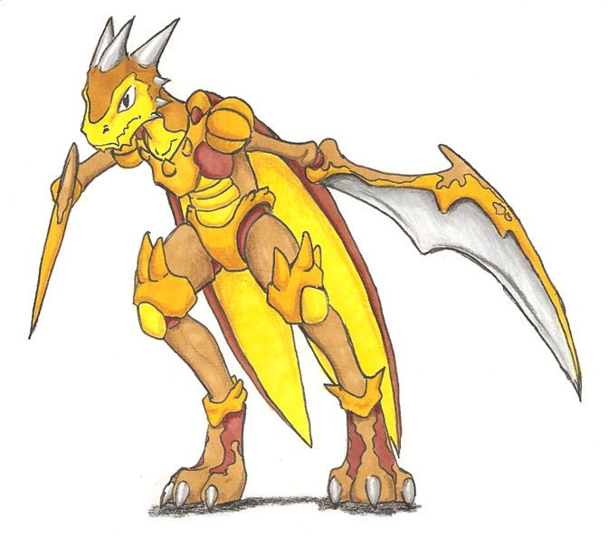 Okay, I actually made Scirex for a contest on Deviantart, but Ryu liked it so it was slotted to be put in the game.