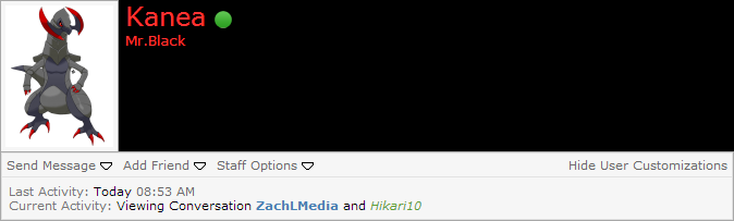 Okay this was a strange coincidence when going to someone's profile..