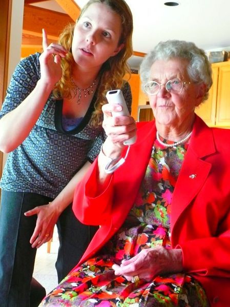 Old people playing wii 11