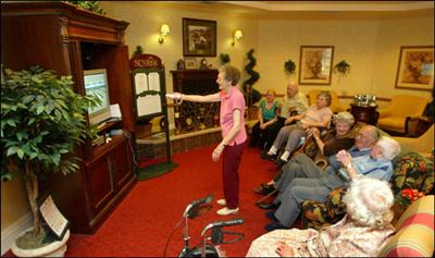 Old people playing wii 14