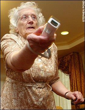 Old people playing wii 15