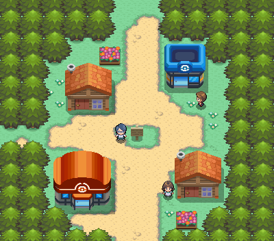 Oldale town remake by Pokemon Diamond