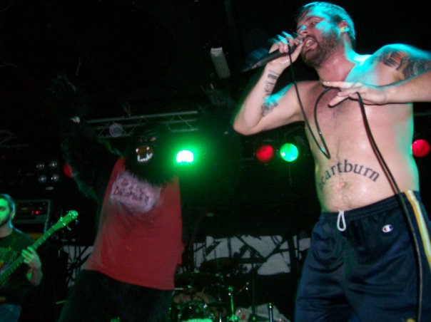 On stage with The Black Dahlia Murder.