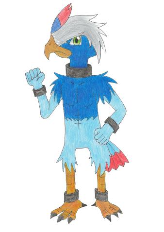 One of my Fakemon, Raptular.