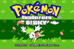 One of the best titlescreens I've ever seen from the ruby hack Explorers f Sky by 12345 aka Sky. It can be found in the prgressing hacks.
