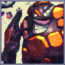 One of the many versions of an avatar done for Amore.