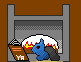 originally supposed to be a a psychic/water bunny pokemon but my spriting sucks so its a bunny under a sheet reading in front of a fireplace
