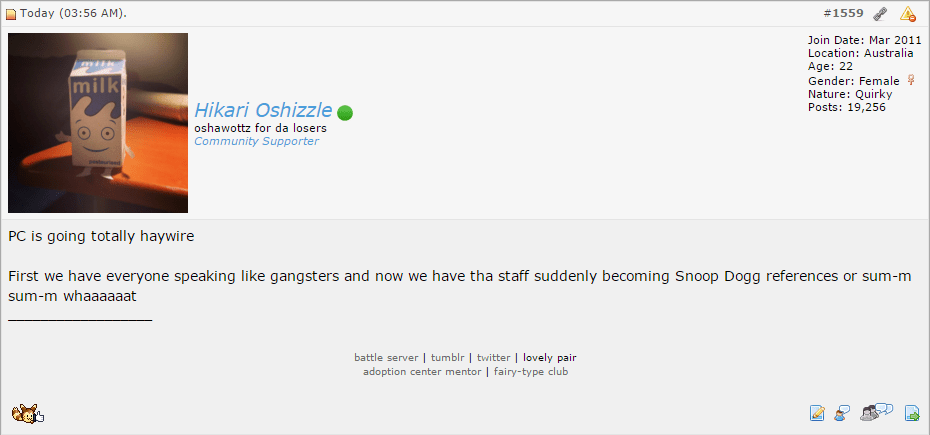 oshawottz yo

The staff didn't do anything to me here... I was just using Firebug hahahahaha