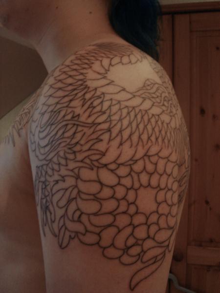 Outline, side.