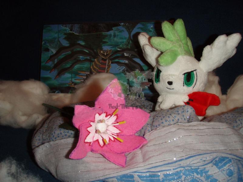 Part 12/14:

Shaymin has changed it's Form with the help ot the Glacidea Flower and is in Sky-Form now :) !