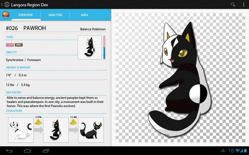 Pawroh pokedex