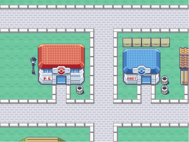 PCO Map for a online Pokemon Game... that was my first map i made for pokemon them but now im better.