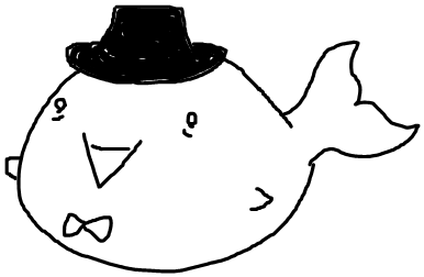 Pedofish with a hat. Made by Superfairy.