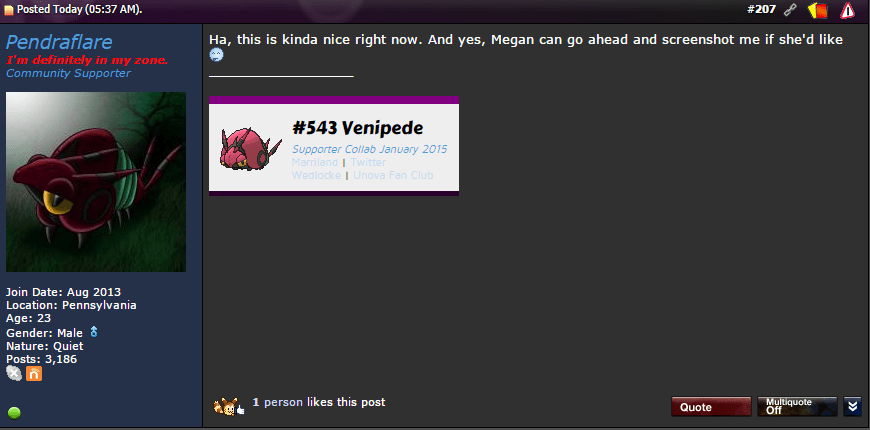 Pendraflare - Venipede