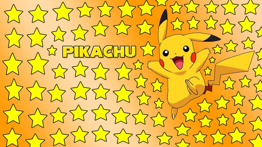 Pikachu background starry