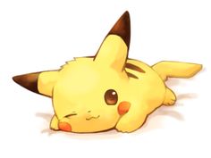 Pikachu cute wink