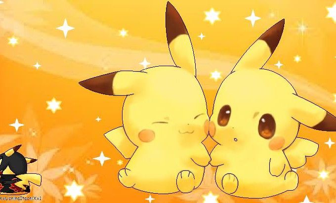 Pikachu Kawaii orange