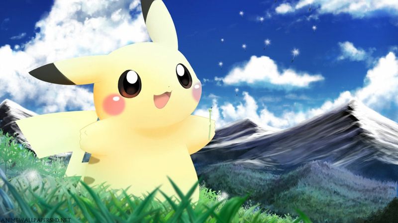 Pikachu mountain grass