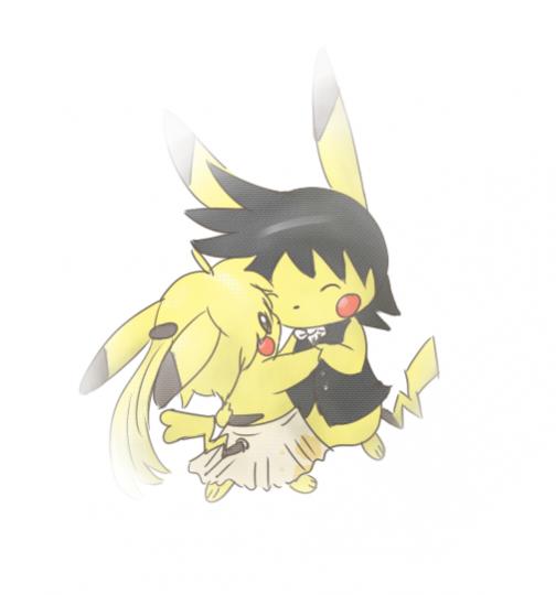 PikaRed and Yellowchu waltzing.