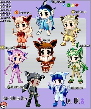 PKMN  Eevee Evolution by Pokedex