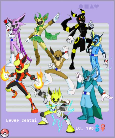 PKMN Gijinka  Eeveelutions