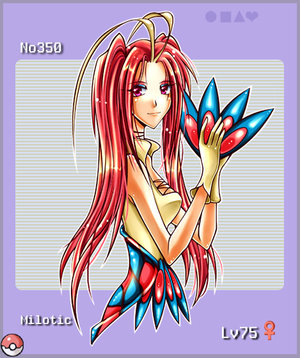pkmn gijinka   milotic by NekoKirara