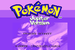 Pokémon Jupiter Title Screen. Hack began on June 24th, 2008. Hack of Ruby Version.
