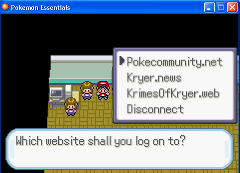 Pokecommunity has a cameo in my lastest, unannounced game! Crap! I thought it was .net!