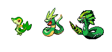 pokemon grass snake tsutaja